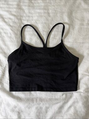 American Eagle Outfitters Black Racerback Crop Bralette